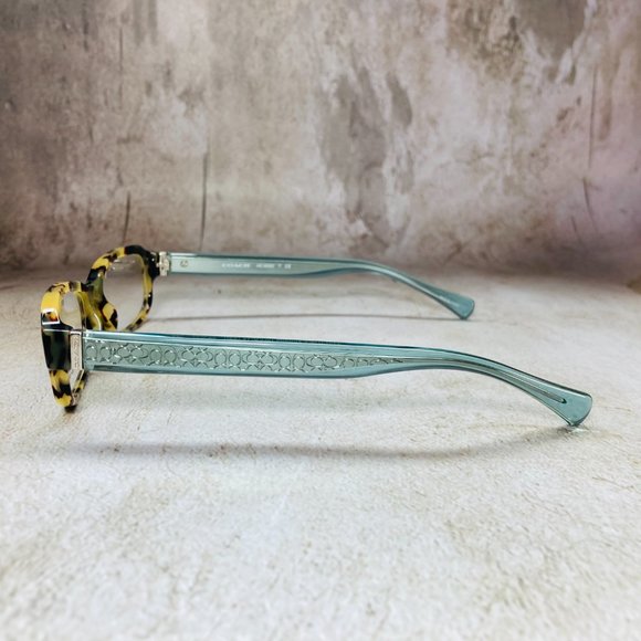 Coach Rectangular Tortoise Eyeglasses Frames NWOT - Picture 8 of 12